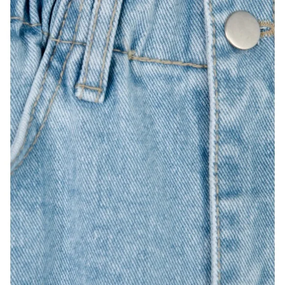 OAK + FORT Women's High Rise Jeans in Light Blue - Picture 3 of 5